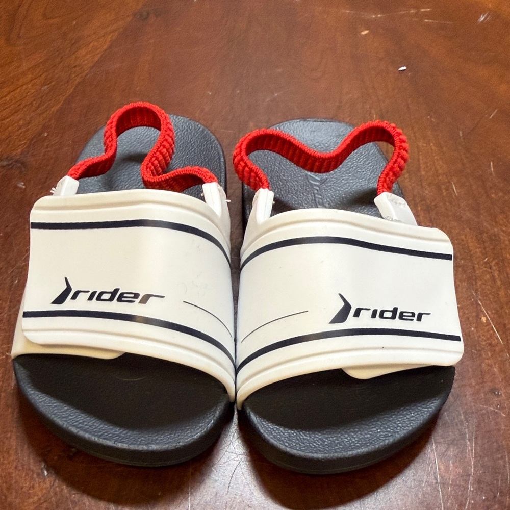 Riders by Lee Kids Slide Sandals‎ - Cream and Red